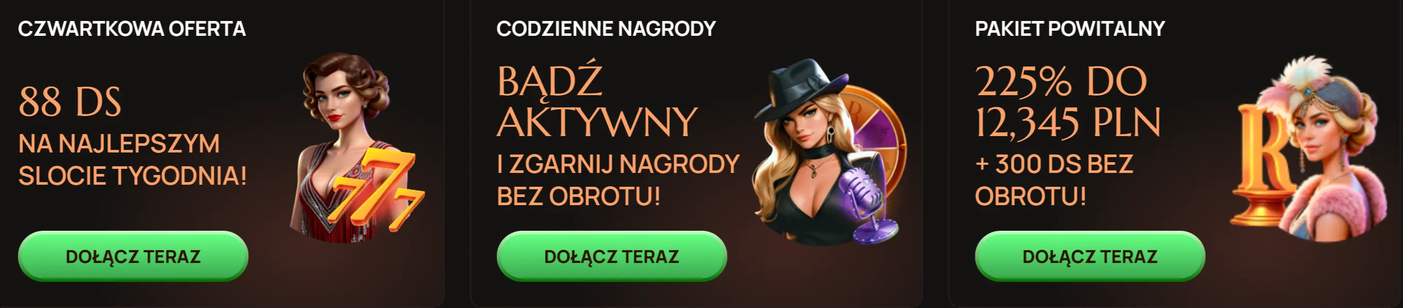 Ritzo Kasyno – dostępne bonusy